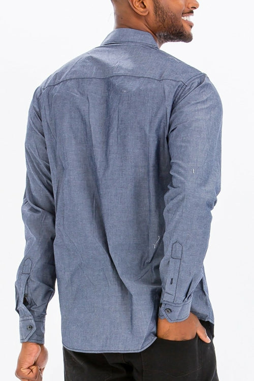 Jayden Outline Stitch Long Sleeve Shirt