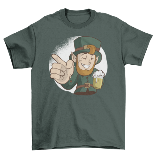 Winking Leprechaun Tshirt