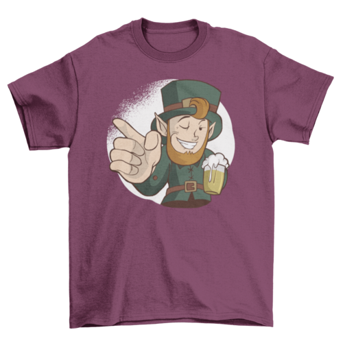 Winking Leprechaun Tshirt
