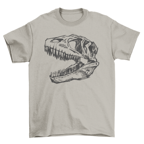 Carcharodontosaurus Skull Tshirt