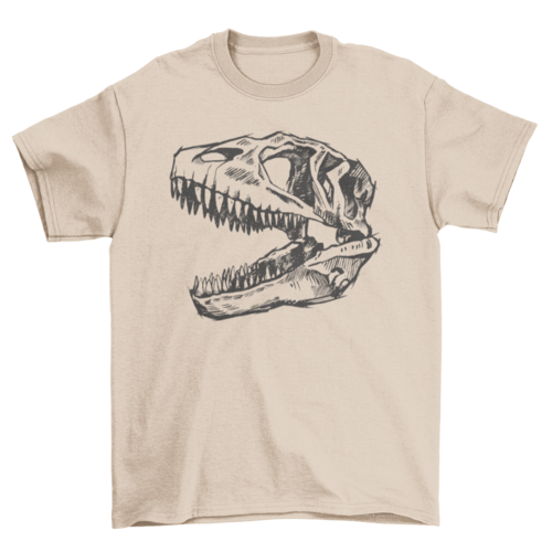 Carcharodontosaurus Skull Tshirt