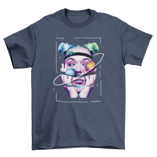 Planet Space Girl Tshirt