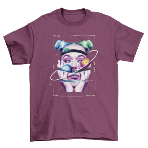 Planet Space Girl Tshirt