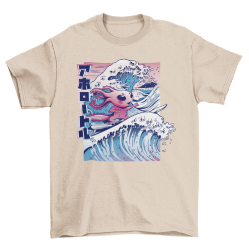 Surfing Axolotl Tshirt