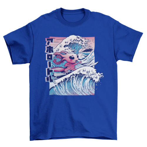 Surfing Axolotl Tshirt
