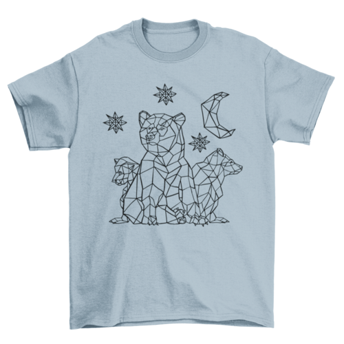Bear Cubs Star Polygonal Tshirt