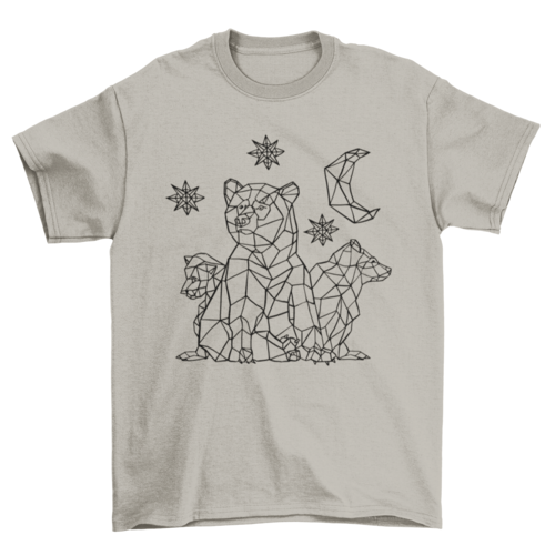 Bear Cubs Star Polygonal Tshirt