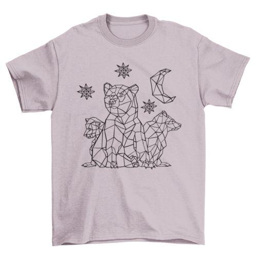 Bear Cubs Star Polygonal Tshirt