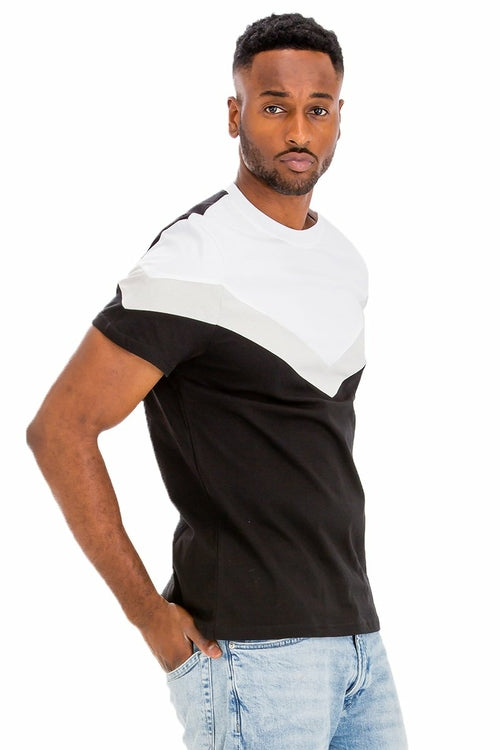 CHEVRON COLORBLOCK TSHIRT
