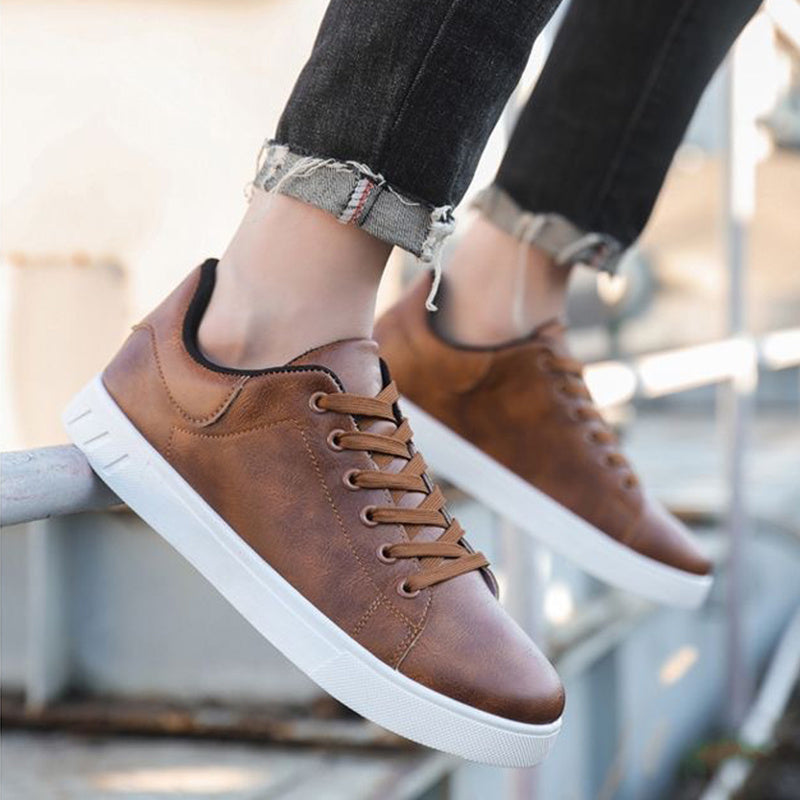 Lace-up Flat Shoes Men's Shoes