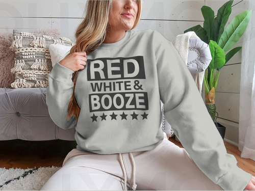 Red White And Booze Sweatshirt