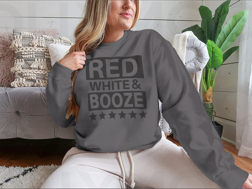 Red White And Booze Sweatshirt