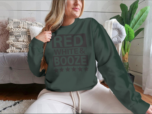 Red White And Booze Sweatshirt