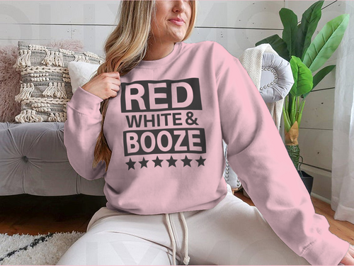 Red White And Booze Sweatshirt