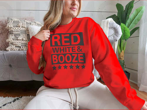 Red White And Booze Sweatshirt
