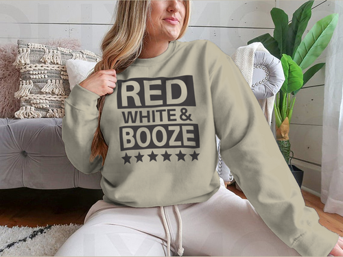 Red White And Booze Sweatshirt