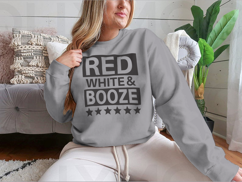 Red White And Booze Sweatshirt