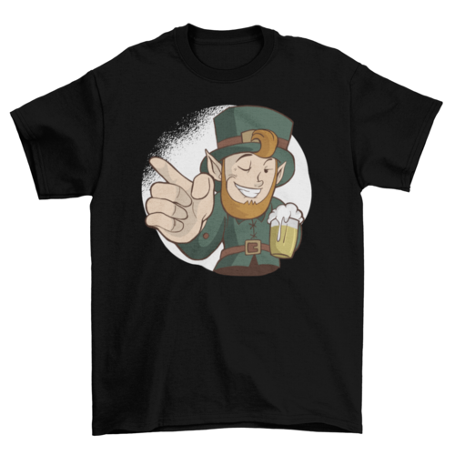 Winking Leprechaun Tshirt