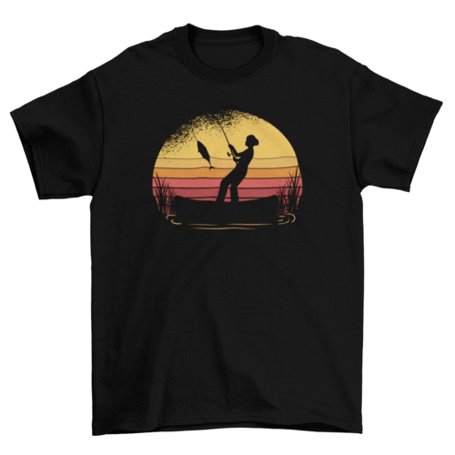 Fishing Sunset Tshirt