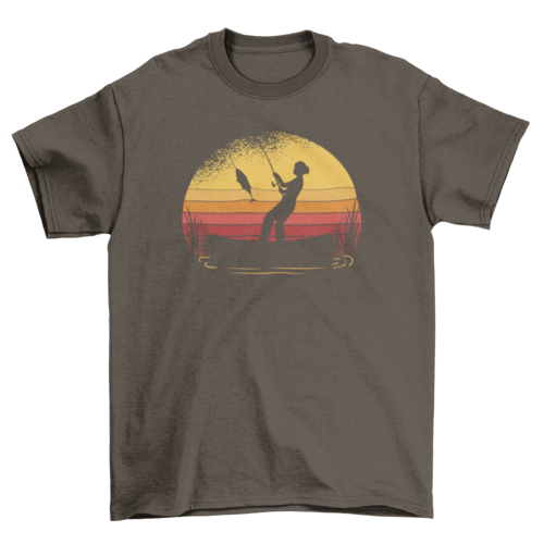 Fishing Sunset Tshirt