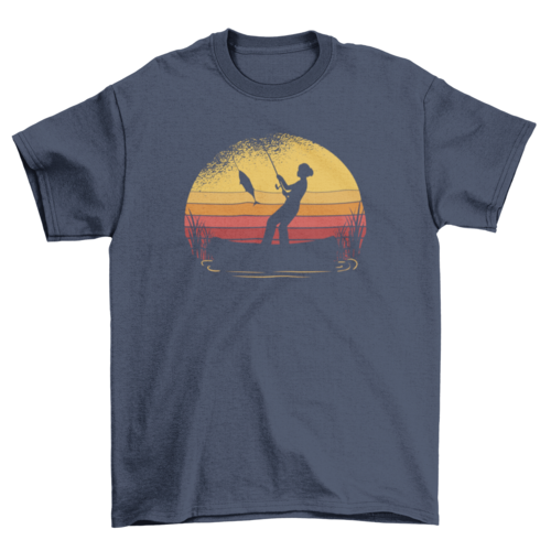 Fishing Sunset Tshirt