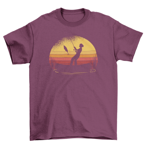 Fishing Sunset Tshirt