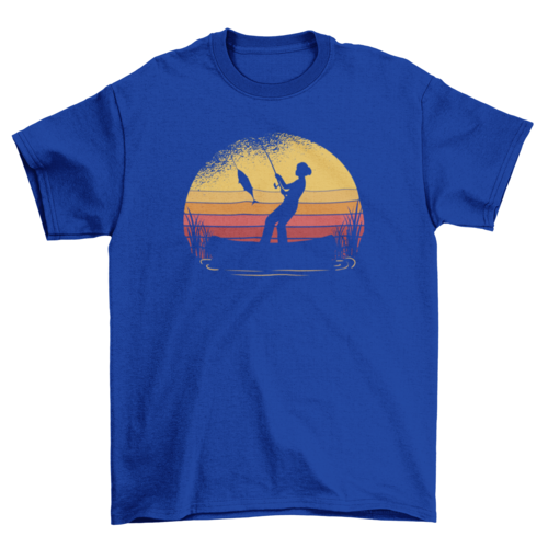 Fishing Sunset Tshirt