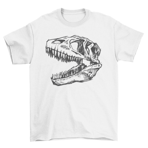 Carcharodontosaurus Skull Tshirt