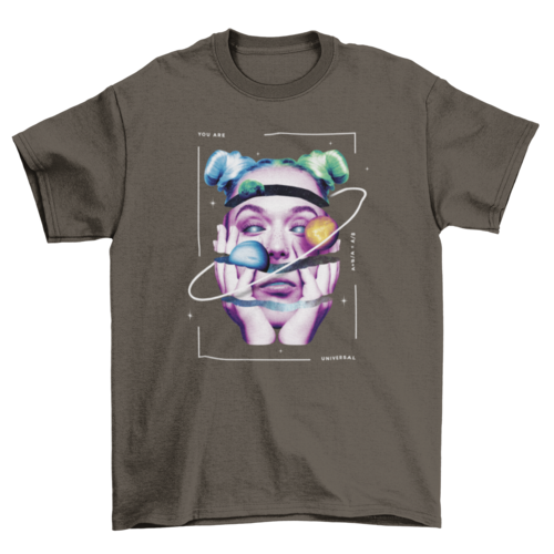 Planet Space Girl Tshirt