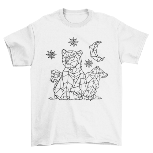 Bear Cubs Star Polygonal Tshirt