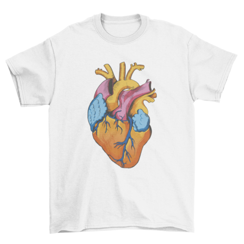 Lovely Human Parts Heart Tshirt