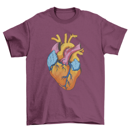 Lovely Human Parts Heart Tshirt