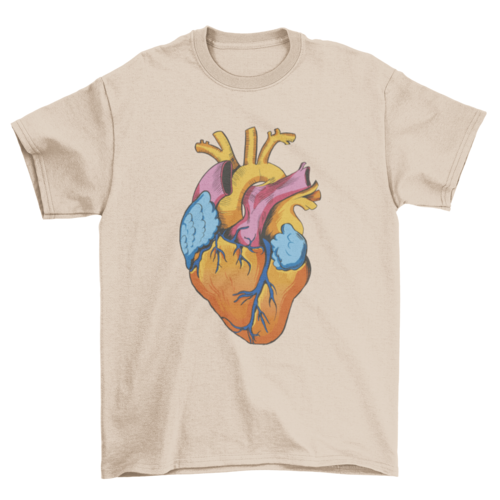 Lovely Human Parts Heart Tshirt