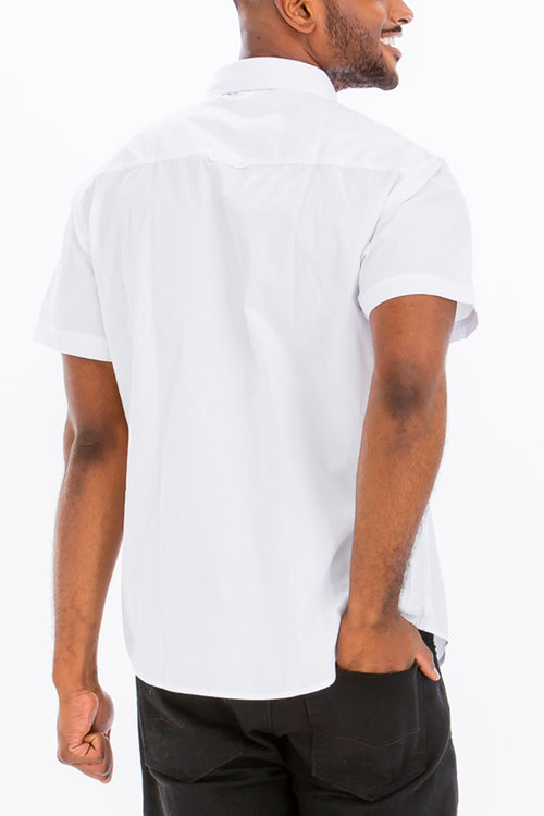 Two Pocket Button Down Shirt (White)