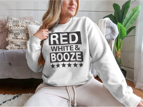 Red White And Booze Sweatshirt